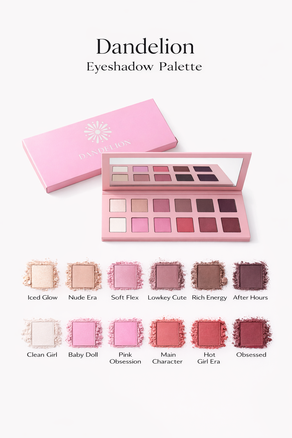 Dandelion soft glam palette